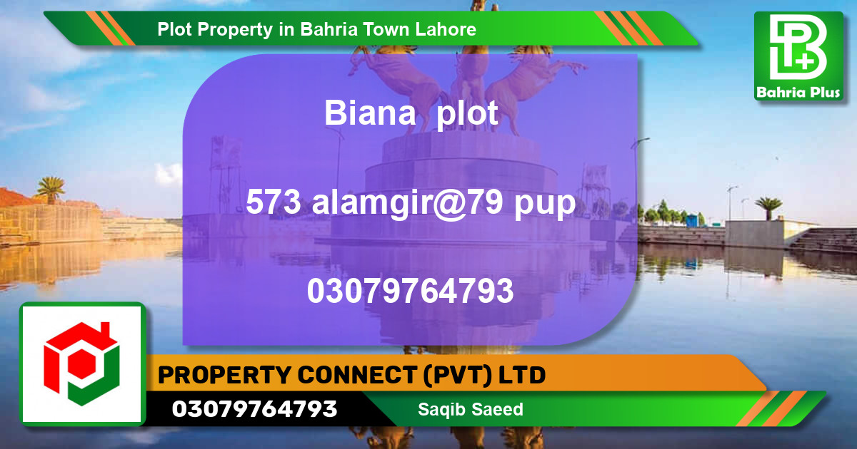 Residential Plot for Sale in Bahria Town, Lahore - (BP-82521)