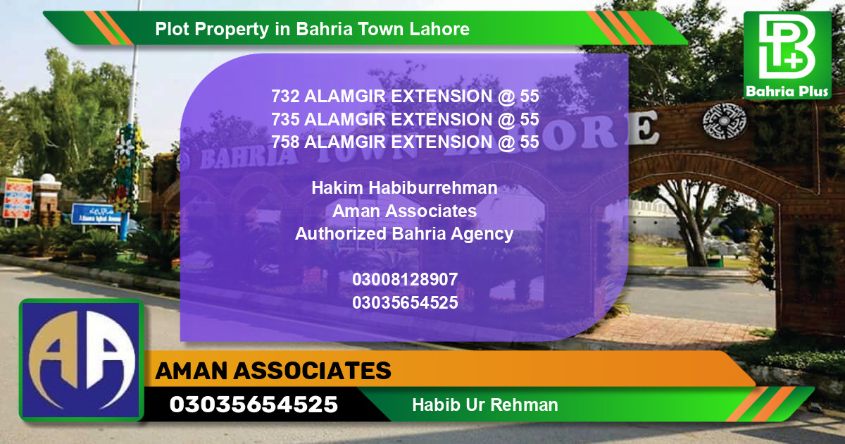 Residential Plot for Sale in Bahria Town, Lahore - (BP-82599)