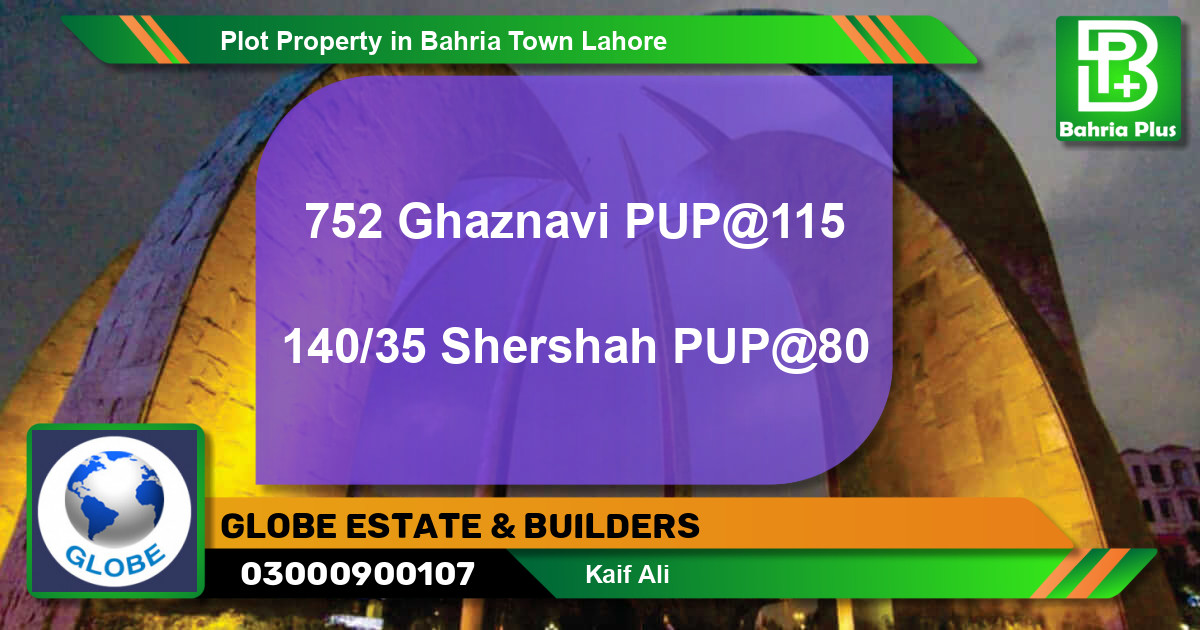 Residential Plot for Sale in Bahria Town, Lahore - (BP-82638)