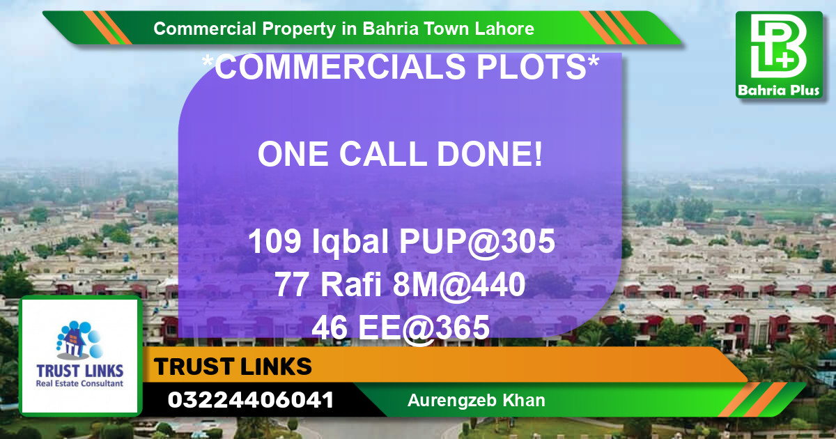 Commercial Property for Sale in Bahria Town, Lahore - (BP-82651)