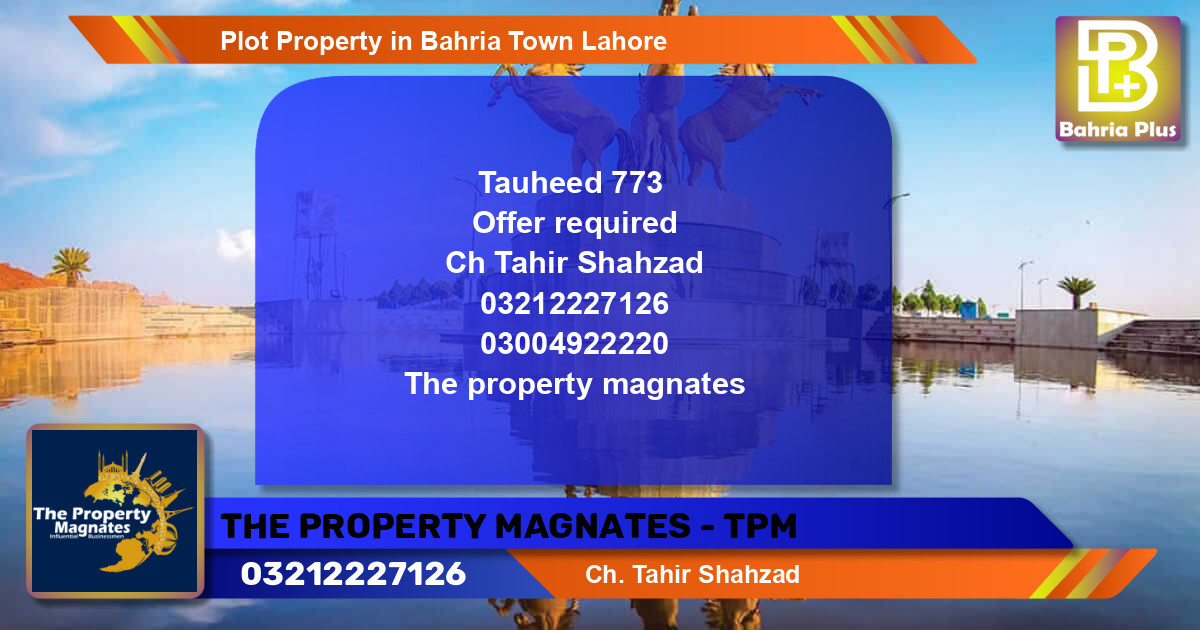 Residential Plot for Sale in Bahria Town, Lahore - (BP-82672)