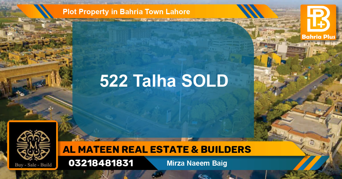 Residential Plot for Sale in Bahria Town, Lahore - (BP-82680)