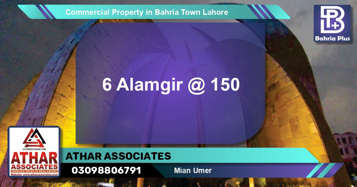 Commercial Property for Sale in Bahria Town, Lahore - (BP-82689)