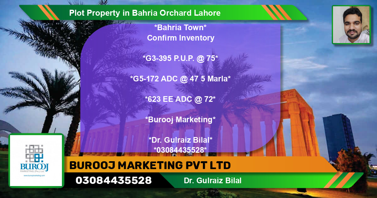 Residential Plot for Sale in Bahria Orchard, Lahore - (BP-82706)