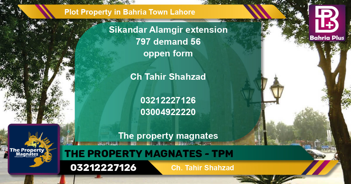 Residential Plot for Sale in Bahria Town, Lahore - (BP-82715)