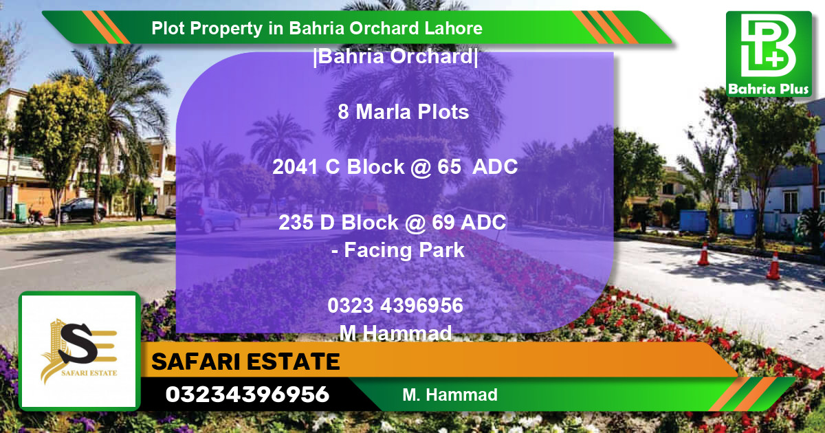 Residential Plot for Sale in Bahria Orchard, Lahore - (BP-82725)