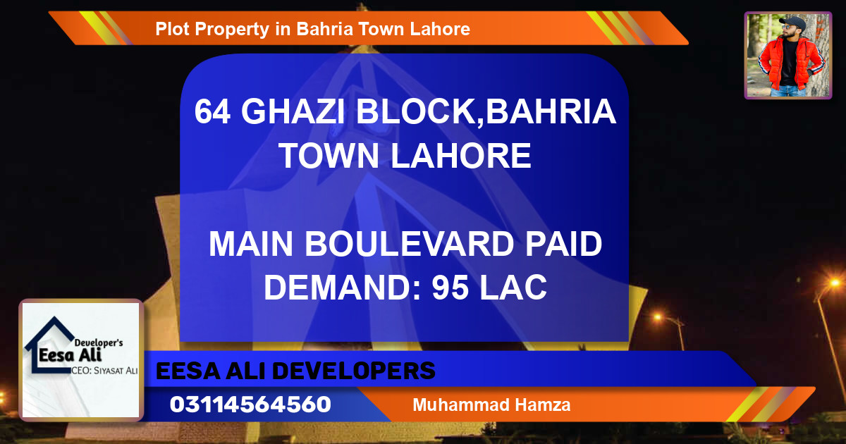 Residential Plot for Sale in Bahria Town, Lahore - (BP-82754)