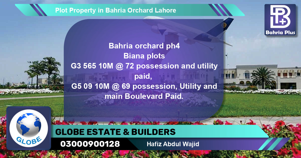 Residential Plot for Sale in Bahria Orchard, Lahore - (BP-82773)