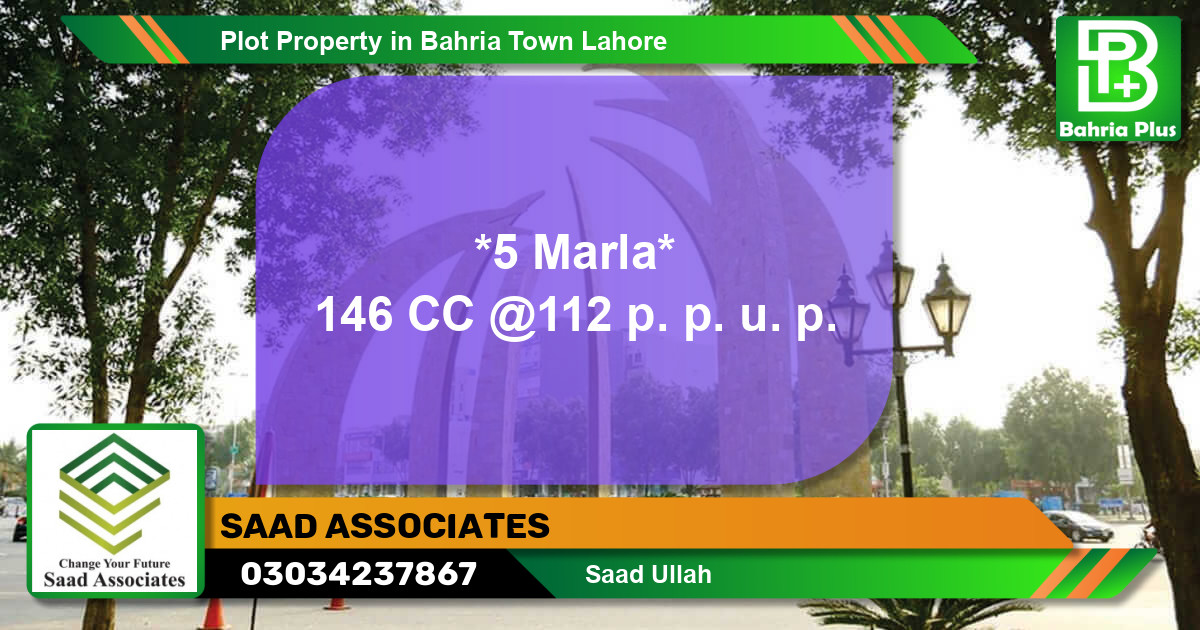 Residential Plot for Sale in Bahria Town, Lahore - (BP-82801)