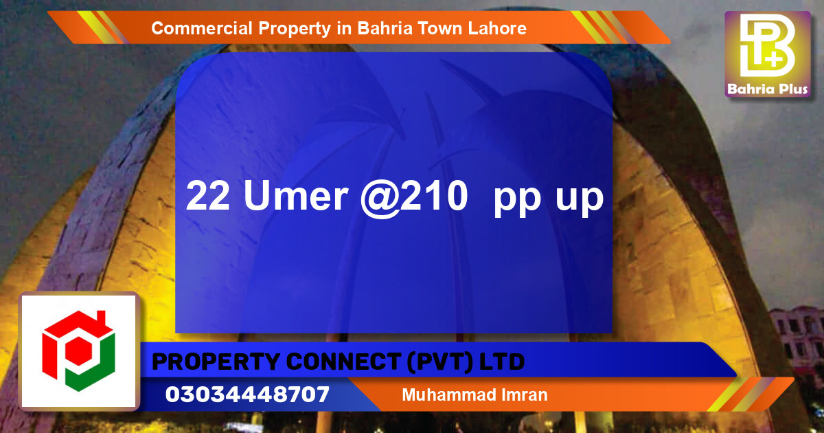 Commercial Property for Sale in Bahria Town, Lahore - (BP-82833)
