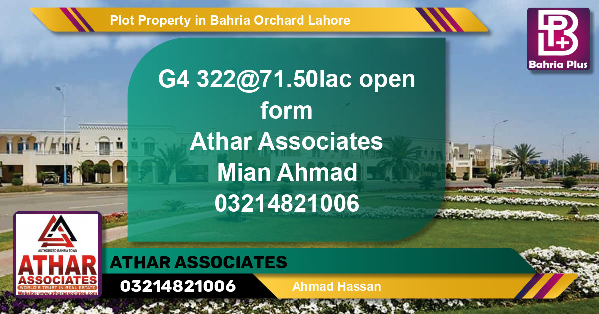 Residential Plot for Sale in Bahria Orchard, Lahore - (BP-82846)
