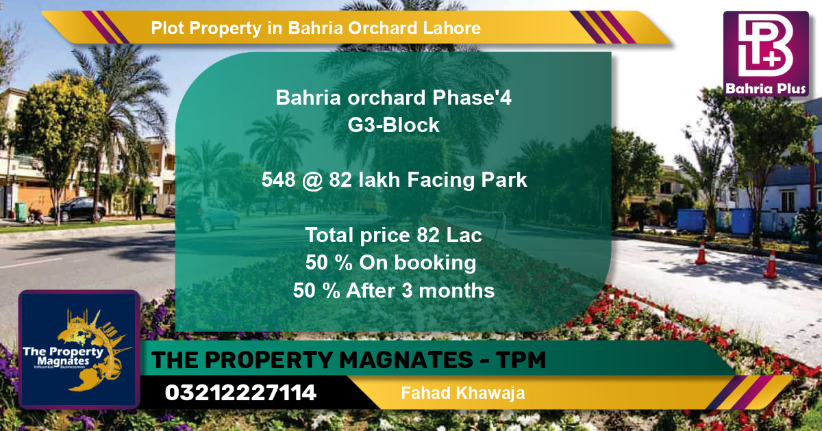 Residential Plot for Sale in Bahria Orchard, Lahore - (BP-82863)