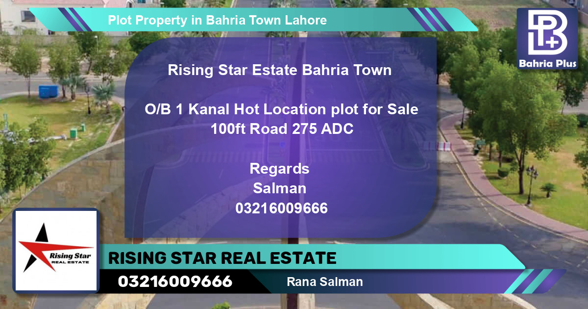 Residential Plot for Sale in Bahria Town, Lahore - (BP-82877)