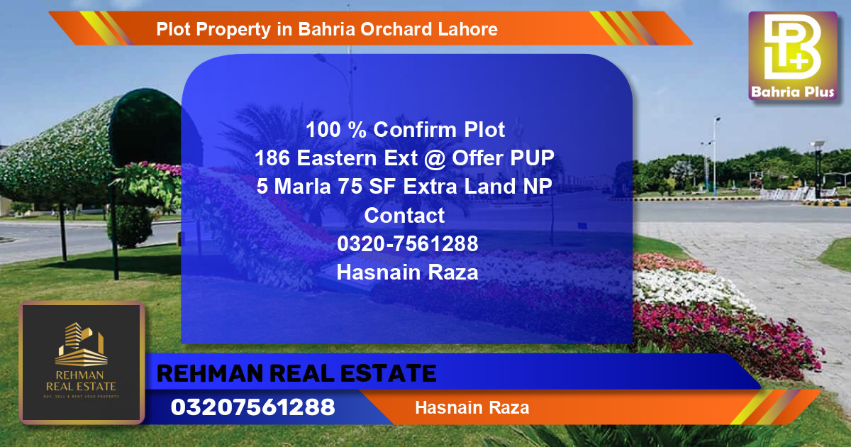 Residential Plot for Sale in Bahria Orchard, Lahore - (BP-82882)