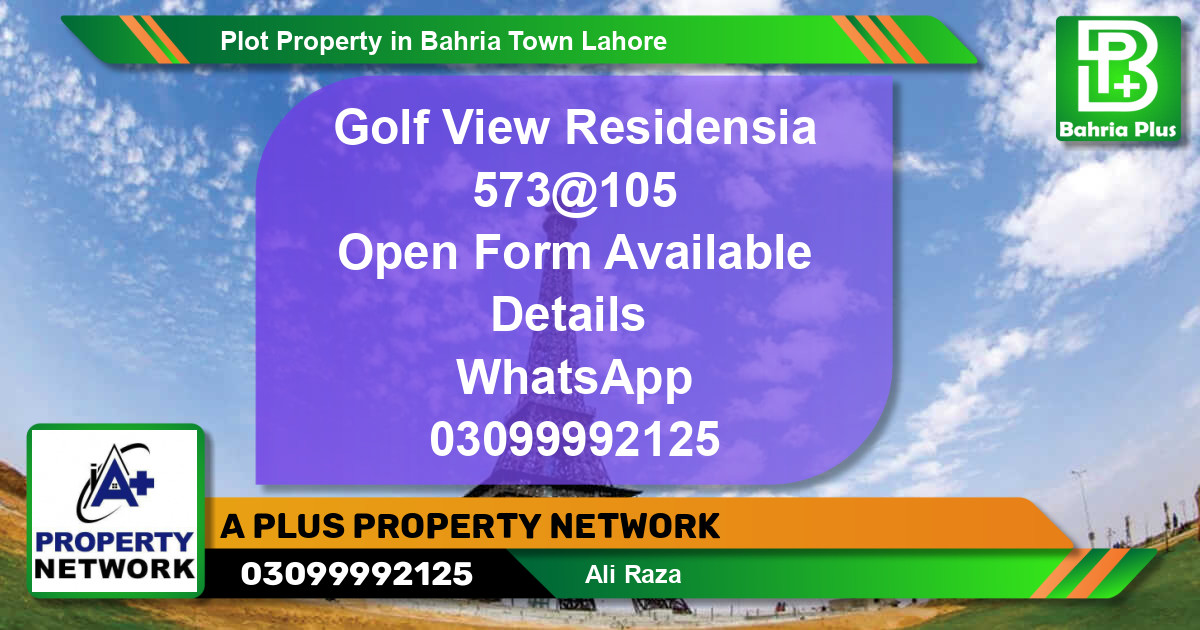 Residential Plot for Sale in Bahria Town, Lahore - (BP-82903)