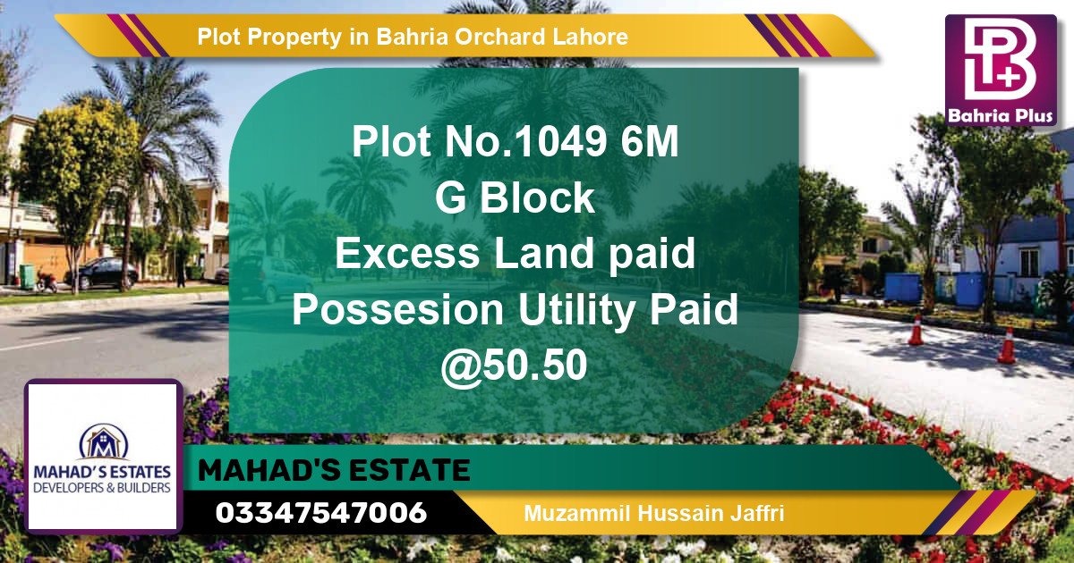 Residential Plot for Sale in Bahria Orchard, Lahore - (BP-82929)