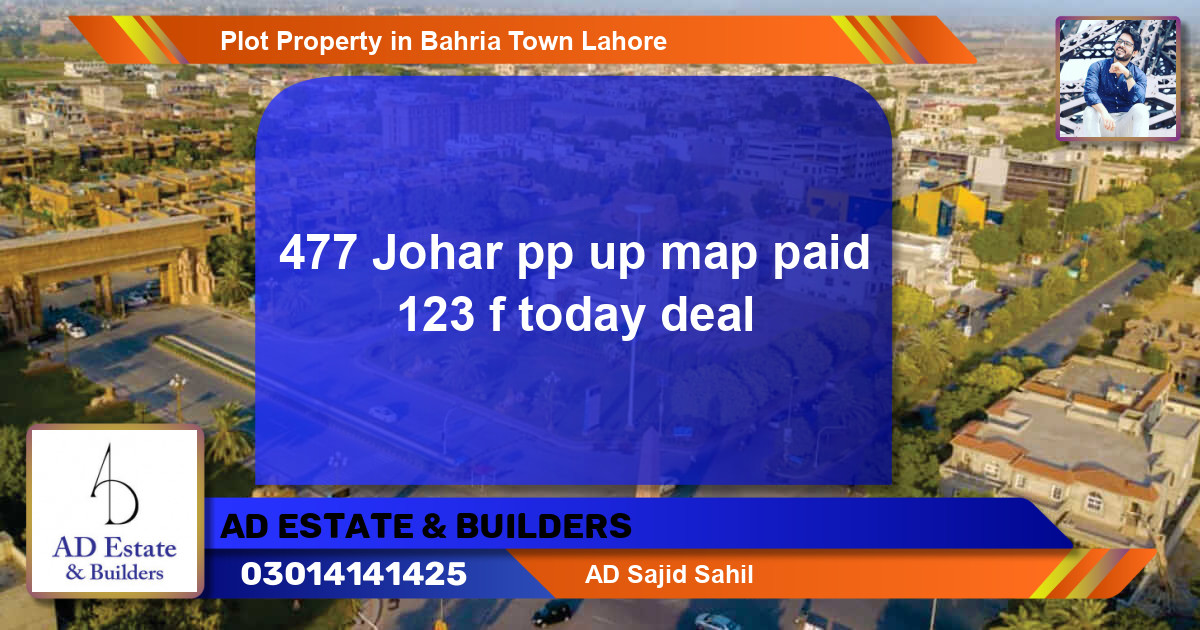 Residential Plot for Sale in Bahria Town, Lahore - (BP-82964)