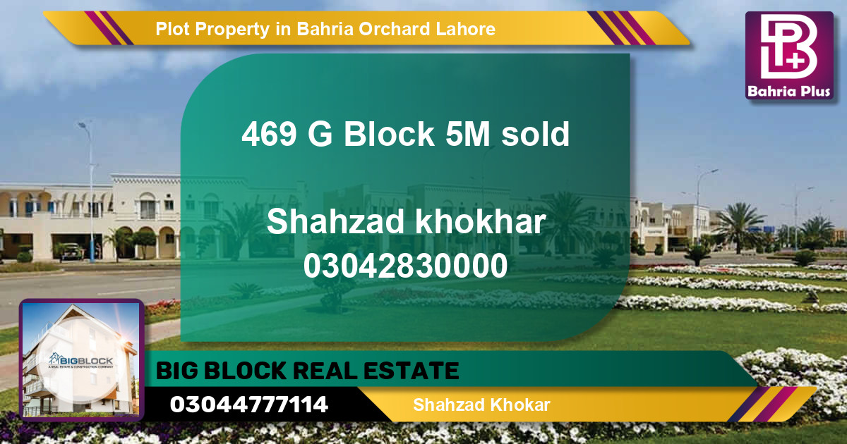 Residential Plot for Sale in Bahria Orchard, Lahore - (BP-82996)
