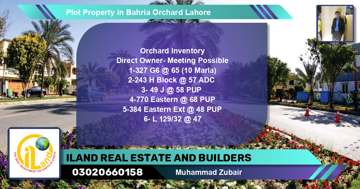 Residential Plot for Sale in Bahria Orchard, Lahore - (BP-83029)