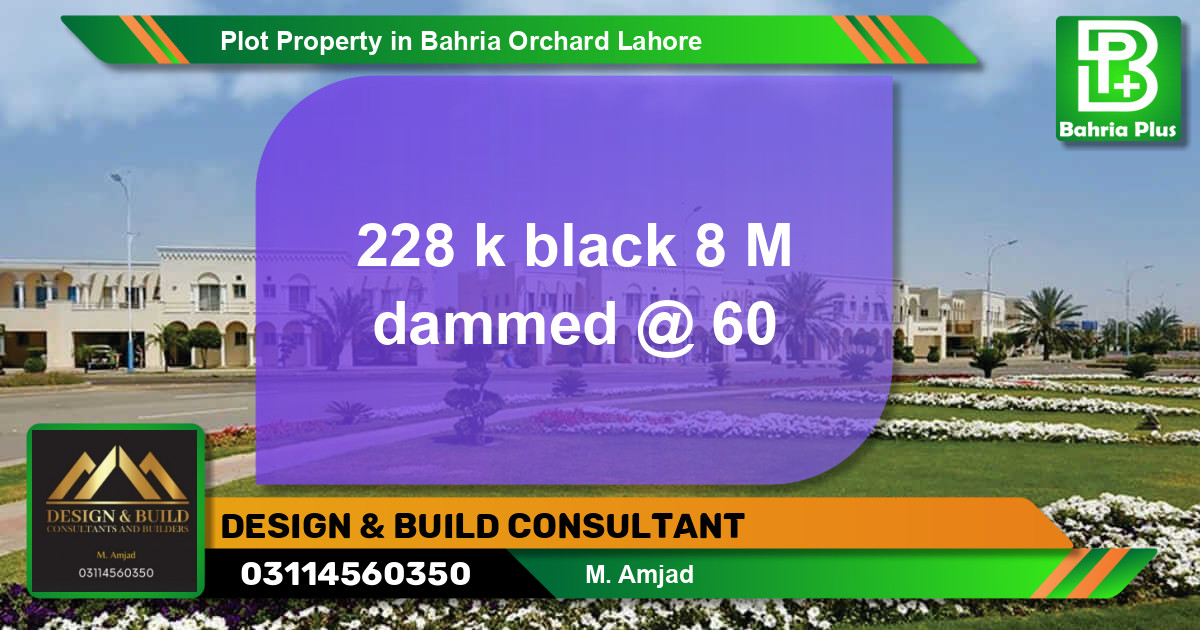 Residential Plot for Sale in Bahria Orchard, Lahore - (BP-83051)