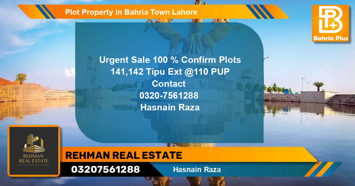 Residential Plot for Sale in Bahria Town, Lahore - (BP-83071)