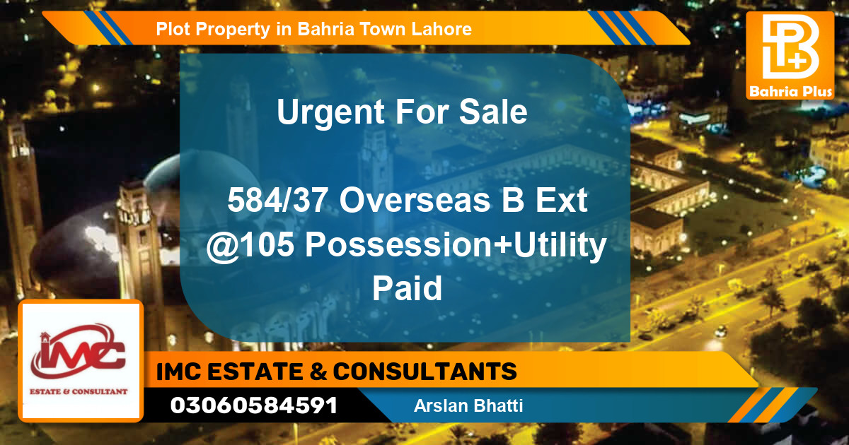 Residential Plot for Sale in Bahria Town, Lahore - (BP-83072)