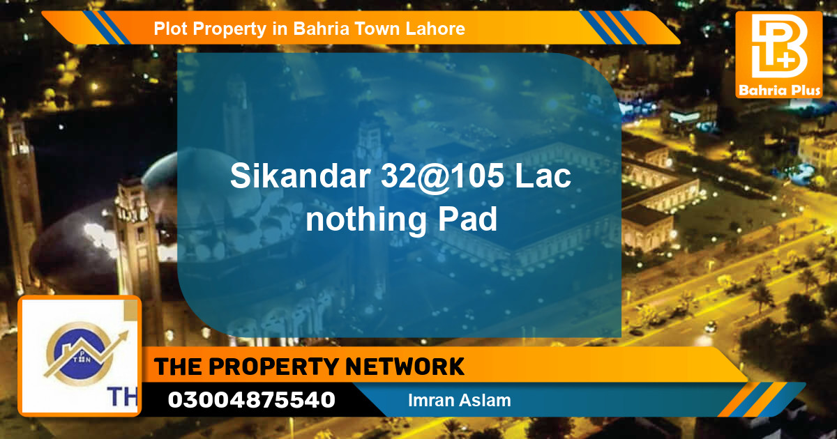 Residential Plot for Sale in Bahria Town, Lahore - (BP-83110)