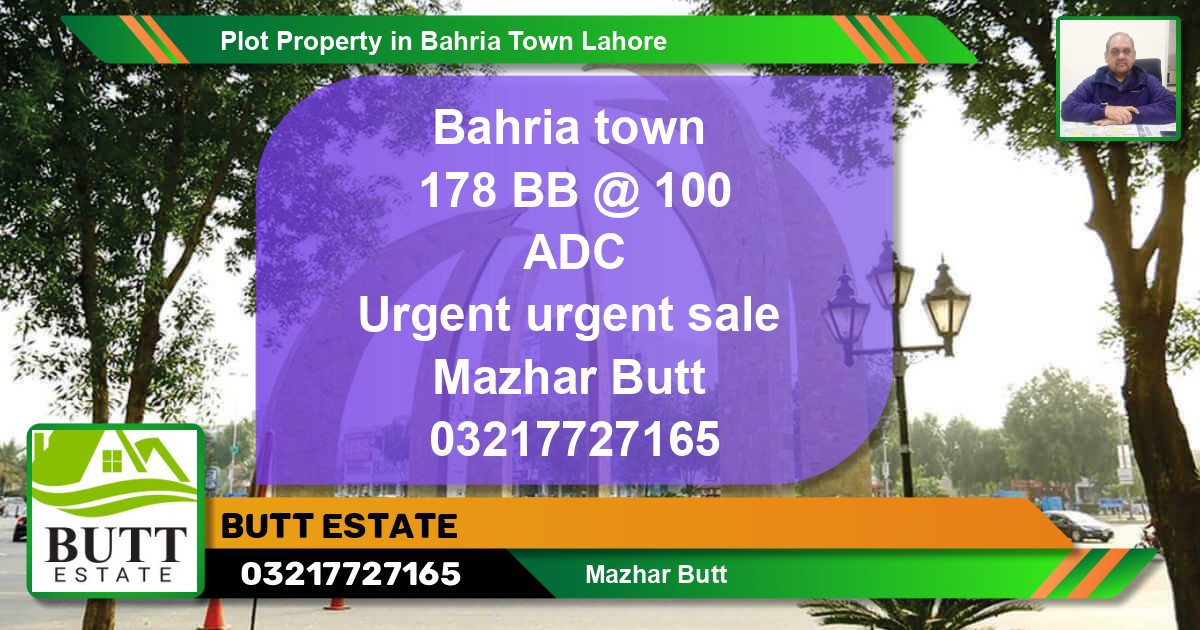 Residential Plot for Sale in Bahria Town, Lahore - (BP-83157)