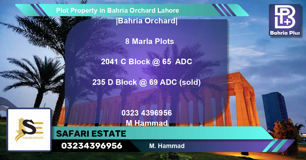 Residential Plot for Sale in Bahria Orchard, Lahore - (BP-83254)