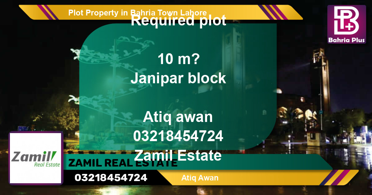 Residential Plot for Sale in Bahria Town, Lahore - (BP-83276)