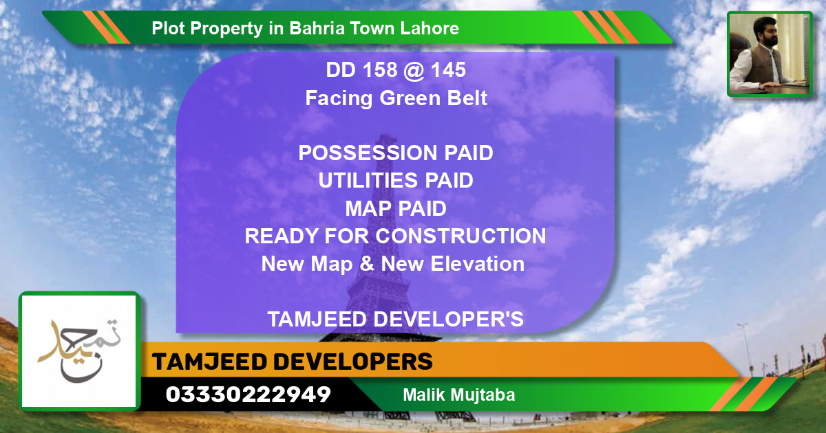 Residential Plot for Sale in Bahria Town, Lahore - (BP-83324)