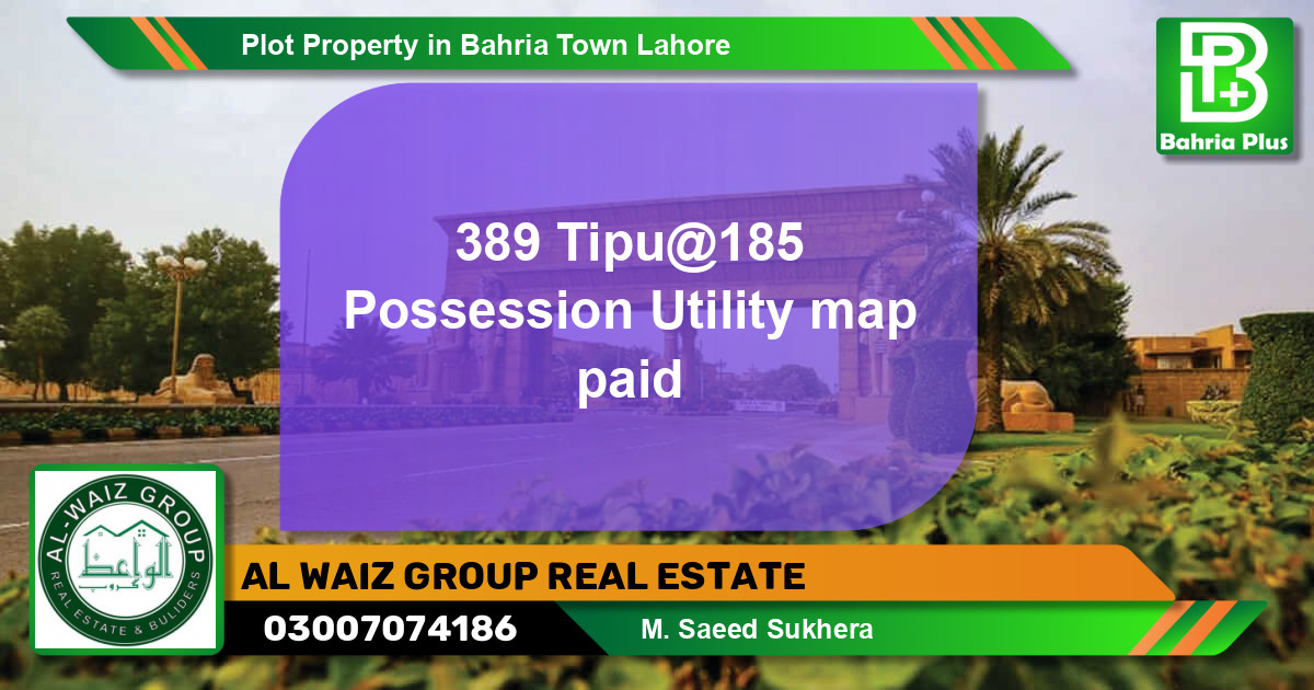 Residential Plot for Sale in Bahria Town, Lahore - (BP-83329)