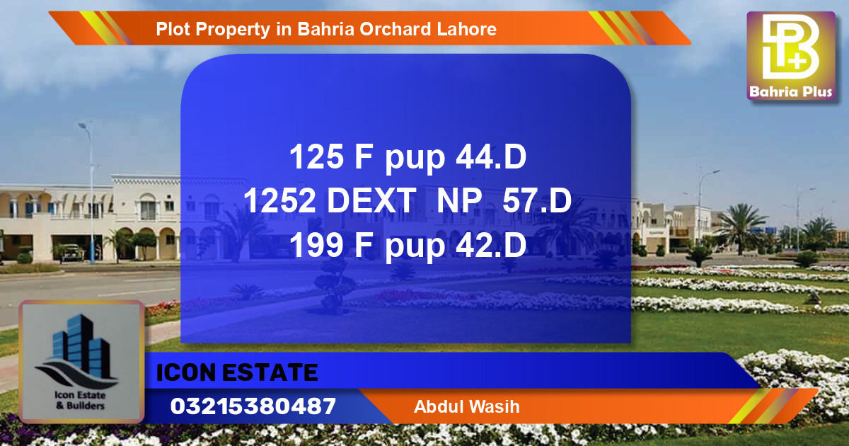 Residential Plot for Sale in Bahria Orchard, Lahore - (BP-83343)