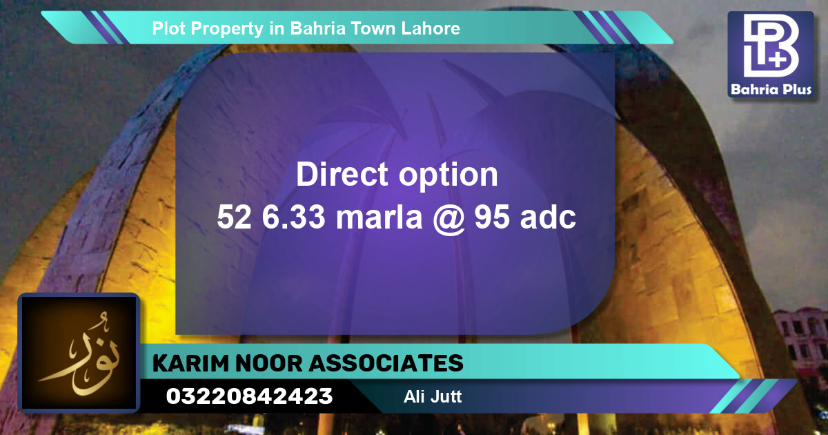 Residential Plot for Sale in Bahria Town, Lahore - (BP-83432)