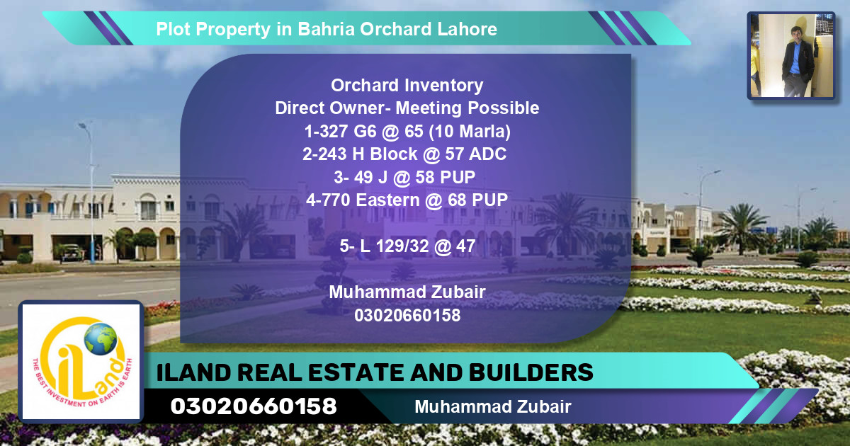 Residential Plot for Sale in Bahria Orchard, Lahore - (BP-83433)