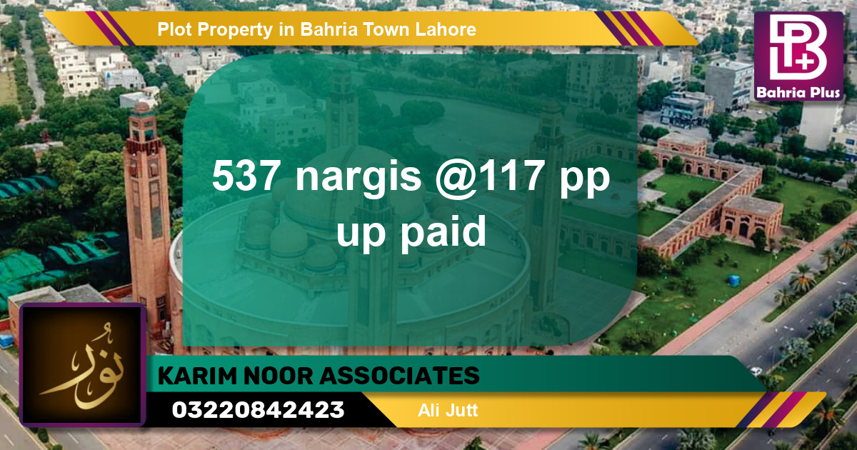 Residential Plot for Sale in Bahria Town, Lahore - (BP-83448)