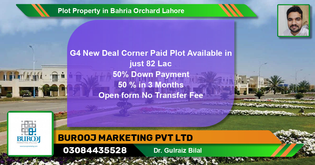 Residential Plot for Sale in Bahria Orchard, Lahore - (BP-83502)