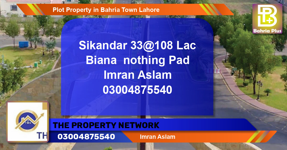 Residential Plot for Sale in Bahria Town, Lahore - (BP-83518)