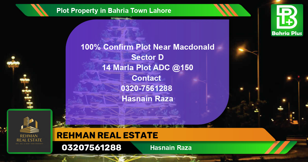 Residential Plot for Sale in Bahria Town, Lahore - (BP-83542)