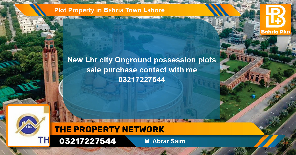 Residential Plot for Sale in Bahria Town, Lahore - (BP-83581)