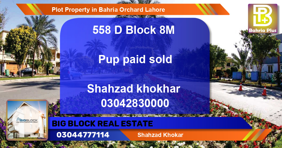 Residential Plot for Sale in Bahria Orchard, Lahore - (BP-83585)