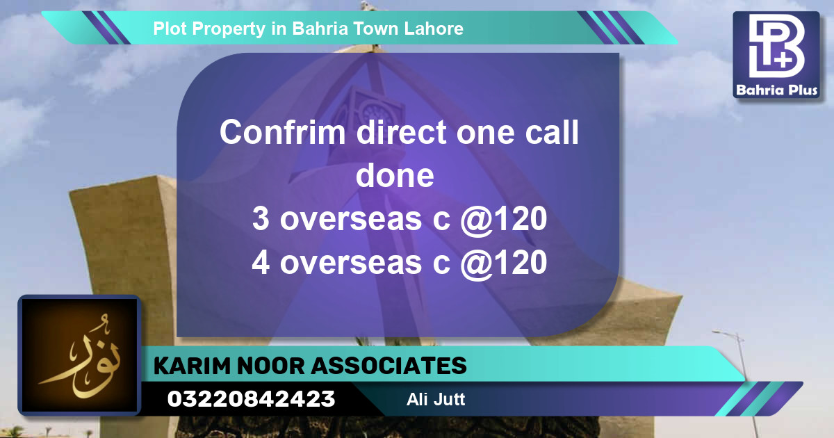 Residential Plot for Sale in Bahria Town, Lahore - (BP-83616)