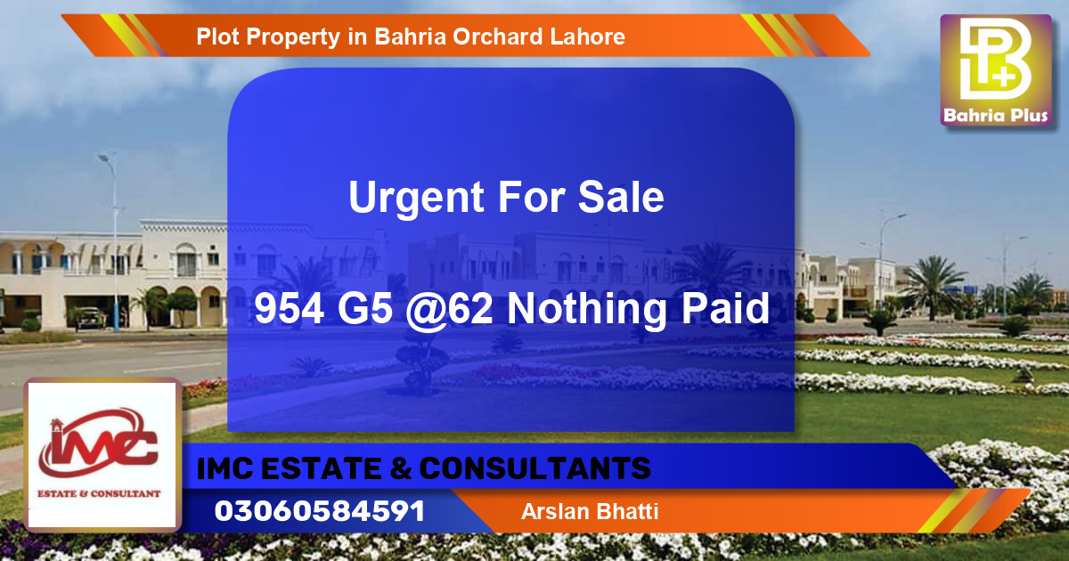 Residential Plot for Sale in Bahria Orchard, Lahore - (BP-83701)