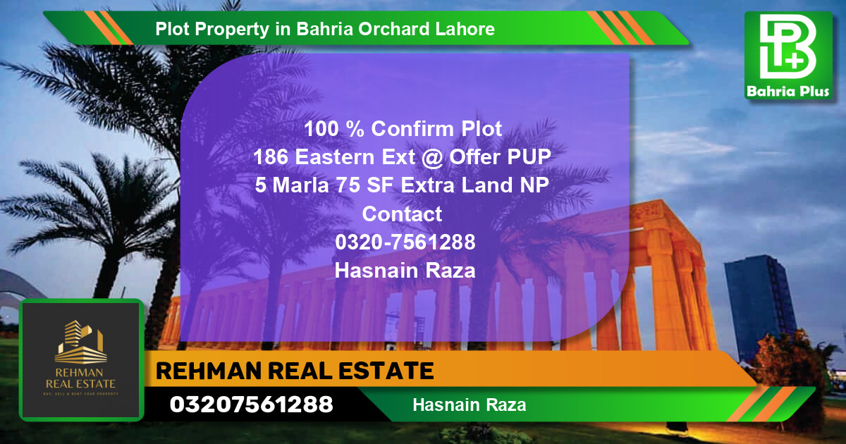 Residential Plot for Sale in Bahria Orchard, Lahore - (BP-83707)