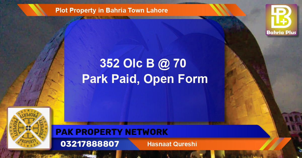 Residential Plot for Sale in Bahria Town, Lahore - (BP-83741)