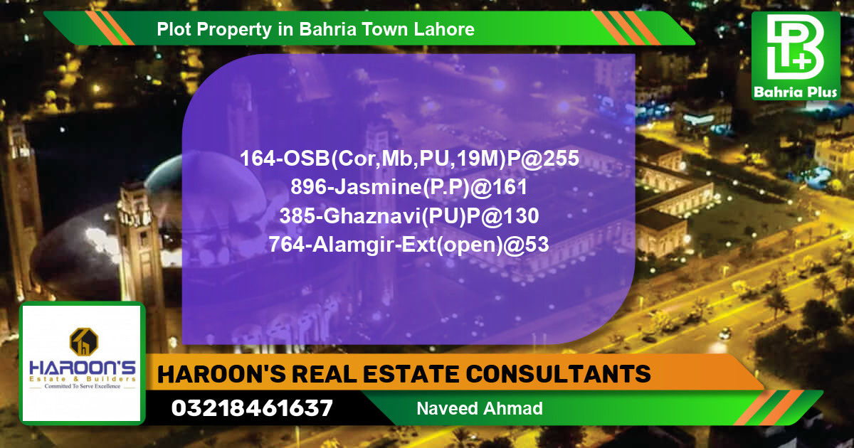 Residential Plot for Sale in Bahria Town, Lahore - (BP-83744)