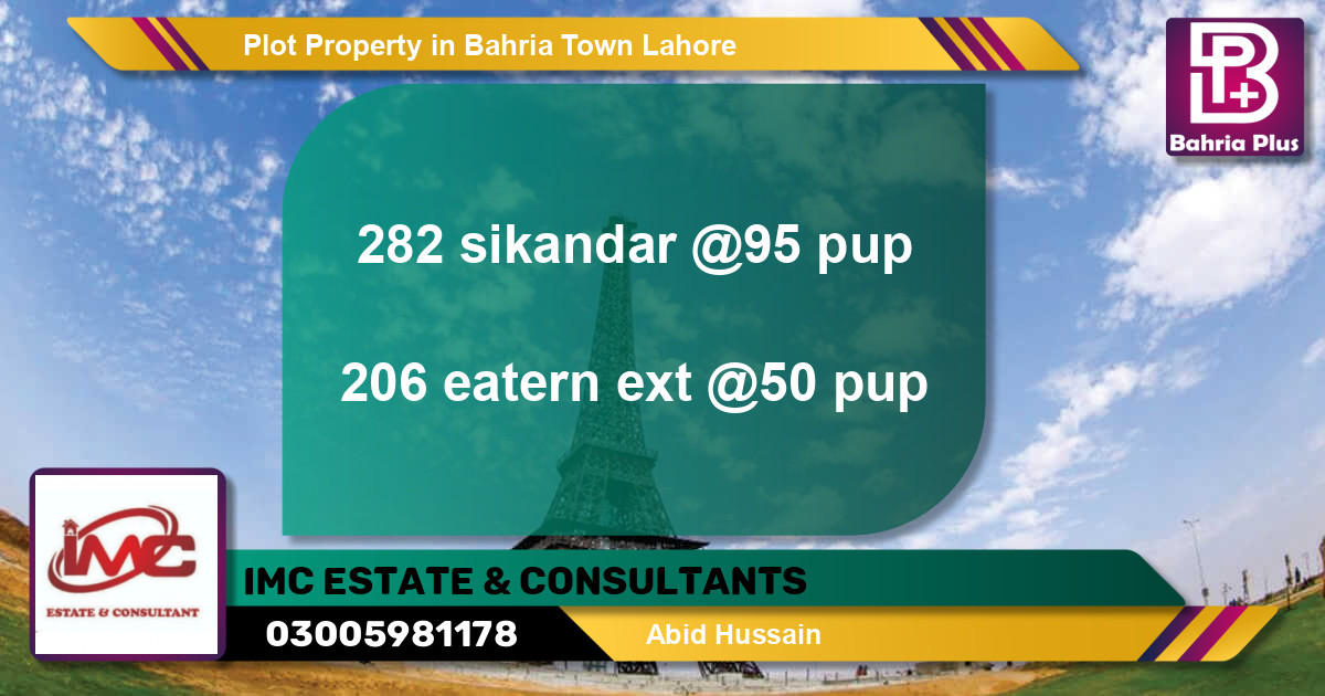 Residential Plot for Sale in Bahria Town, Lahore - (BP-83756)