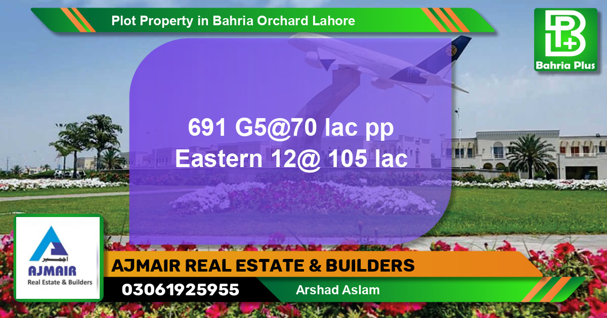 Residential Plot for Sale in Bahria Orchard, Lahore - (BP-83810)