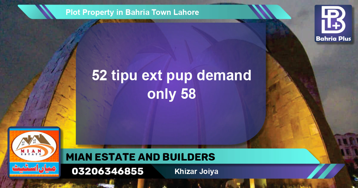 Residential Plot for Sale in Bahria Town, Lahore - (BP-83820)