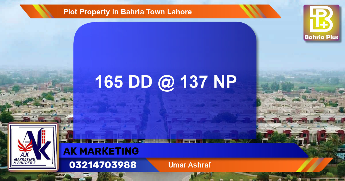Residential Plot for Sale in Bahria Town, Lahore - (BP-83861)
